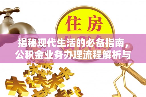 珠晖揭秘现代生活的必备指南，公积金业务办理流程解析与优化建议