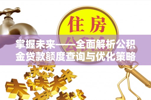 珠晖掌握未来——全面解析公积金贷款额度查询与优化策略