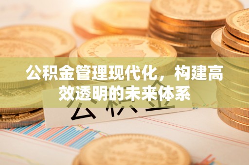 珠晖公积金管理现代化，构建高效透明的未来体系