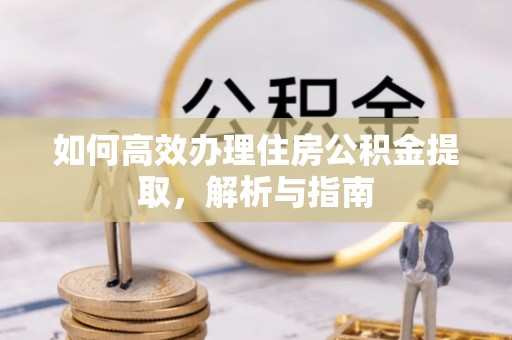 珠晖如何高效办理住房公积金提取，解析与指南
