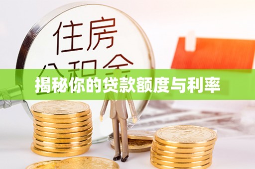 珠晖揭秘你的贷款额度与利率