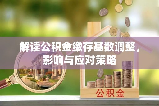 珠晖解读公积金缴存基数调整，影响与应对策略