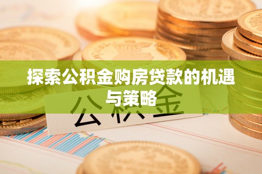 珠晖探索公积金购房贷款的机遇与策略