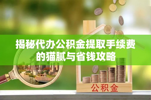 珠晖揭秘代办公积金提取手续费的猫腻与省钱攻略