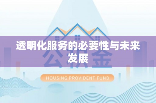 珠晖透明化服务的必要性与未来发展