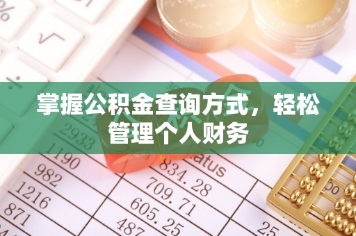 珠晖掌握公积金查询方式，轻松管理个人财务